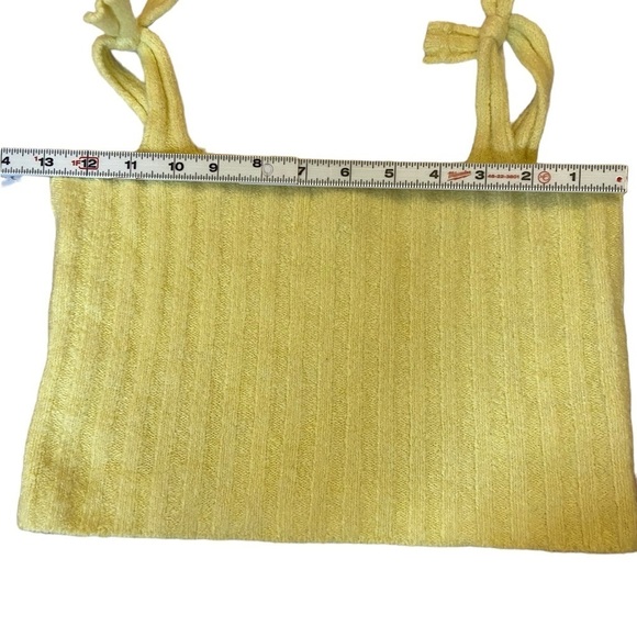 🤍 Hazel Moon Yellow Crop Top Tank XS - Picture 11 of 14